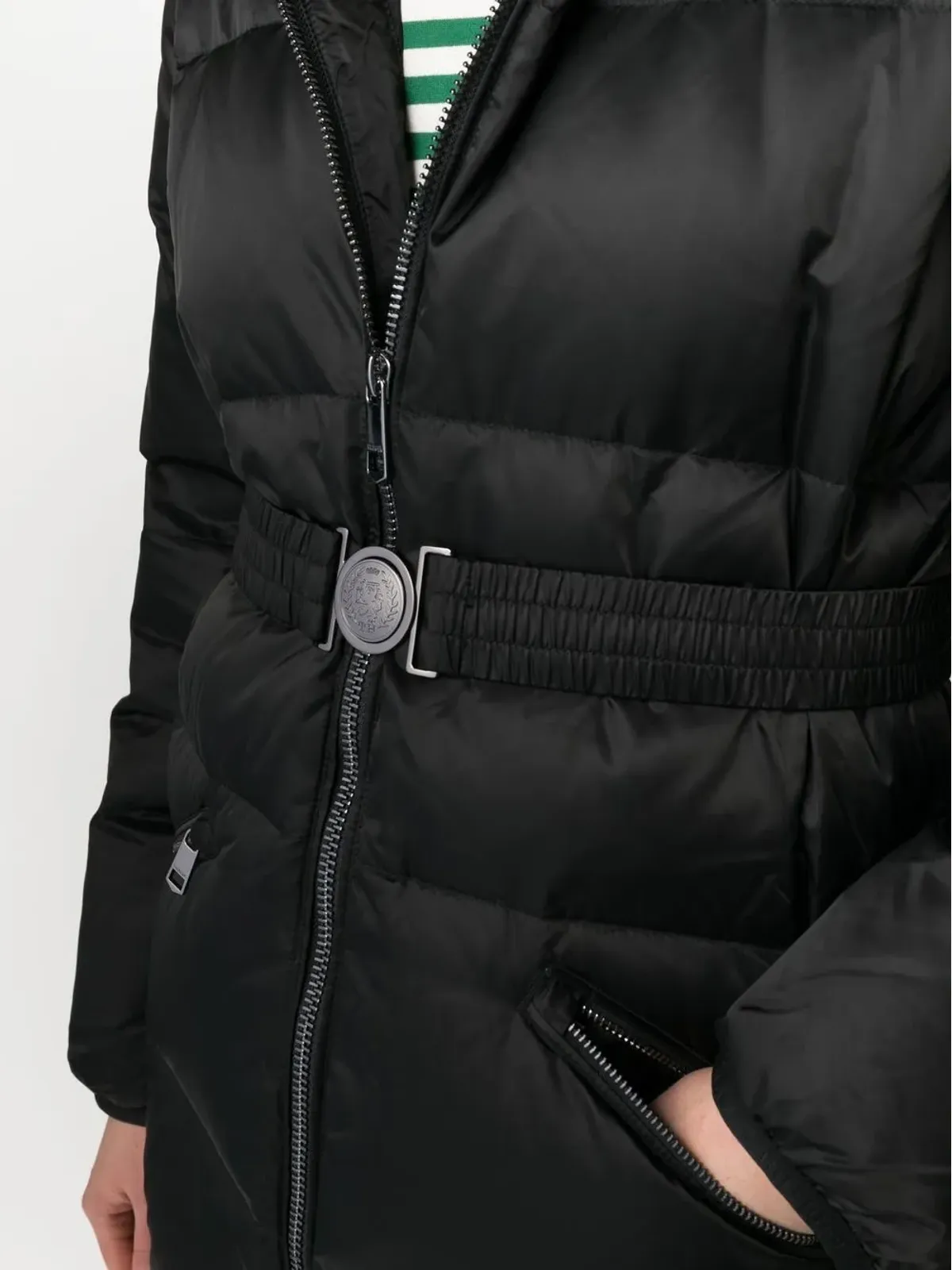 Tommy Hilfiger ジップアップフード付きダウンジャケット - 画像5