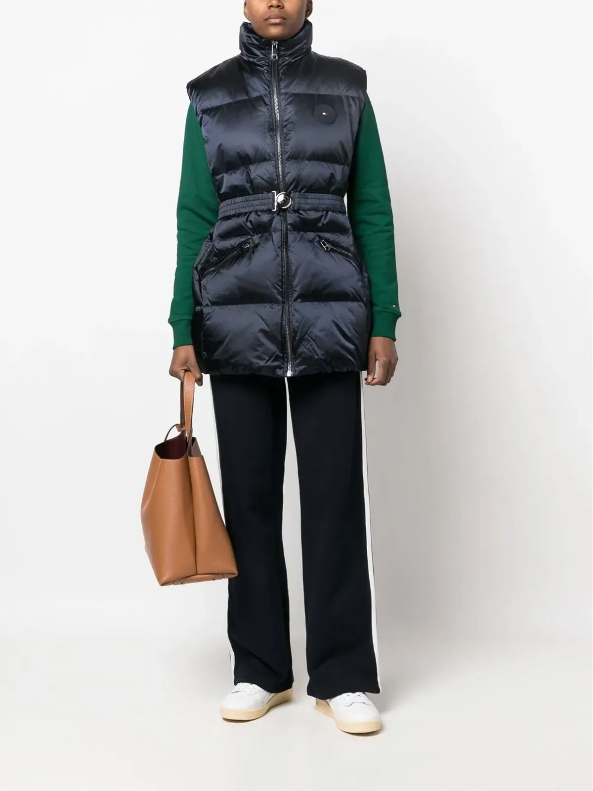 Tommy Hilfiger ロゴパッチ付きダウン入りジレ - 画像2