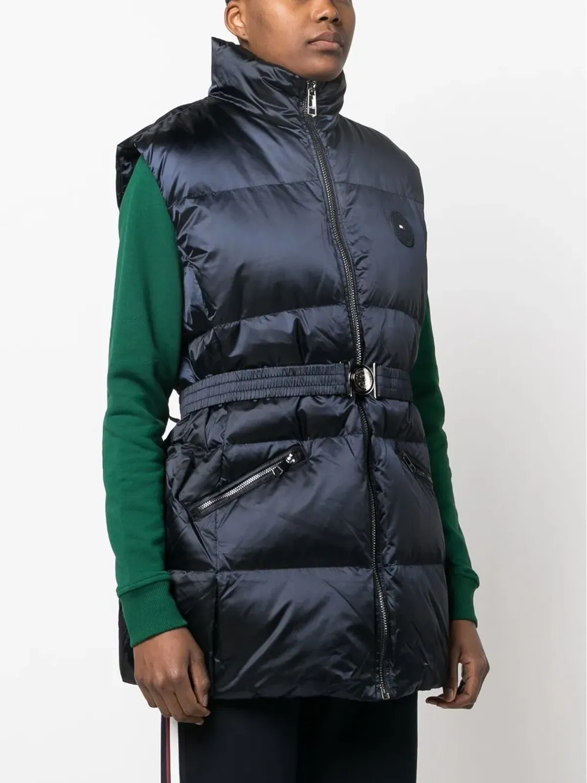 Tommy Hilfiger ロゴパッチ付きダウン入りジレ - 画像3