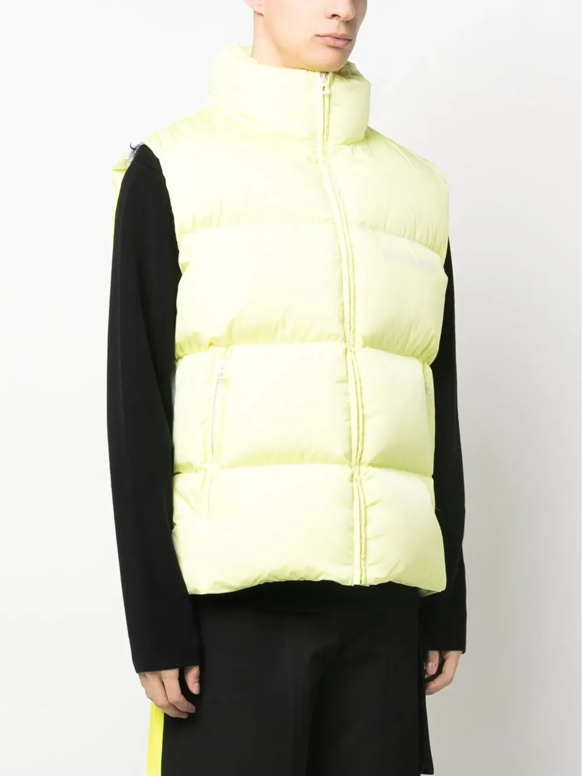 Palm Angels ジップファスナー付きパディッドジャケット - Yellow - 画像3