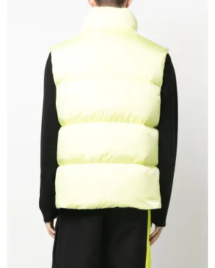 Palm Angels ジップファスナー付きパディッドジャケット - Yellow - サムネイル4