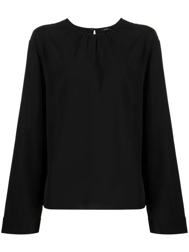 JOSEPH JOSEPH gathered-neck silk blouseの商品画像