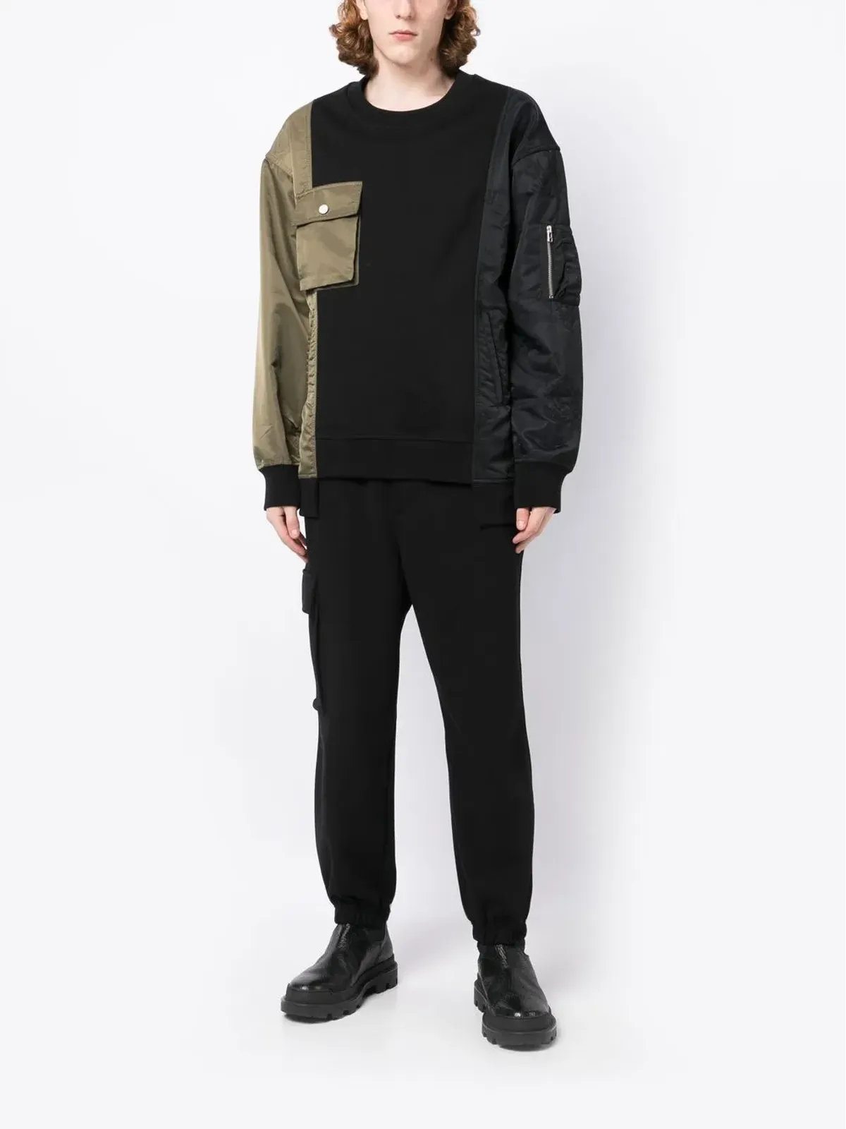 ZZERO BY SONGZIO cargo-style track pants - Black - 画像2