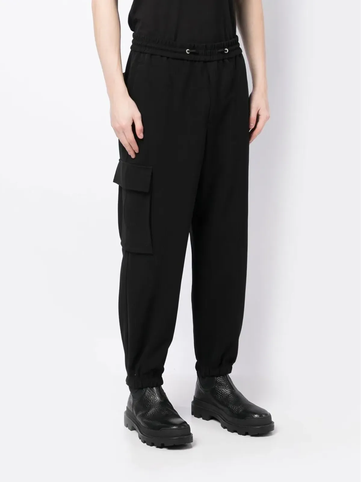 ZZERO BY SONGZIO cargo-style track pants - Black - 画像4