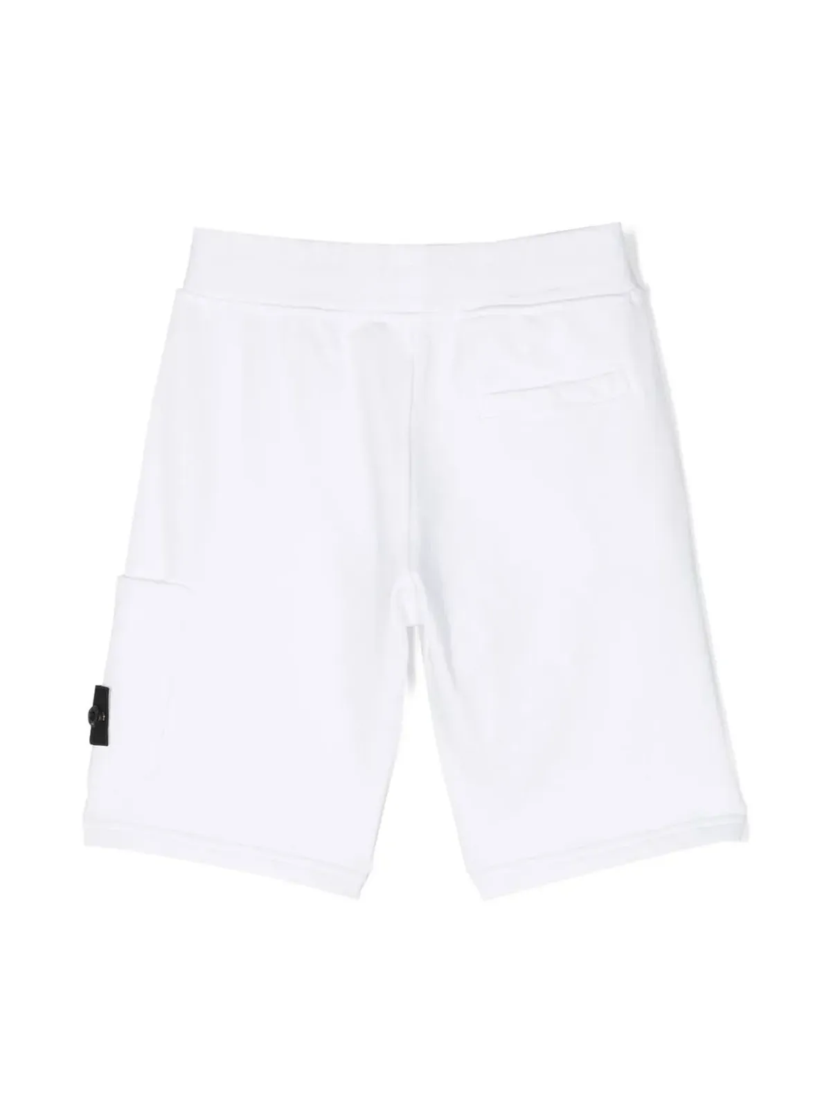 Stone Island Junior Compass-badge track shorts - White - 画像2
