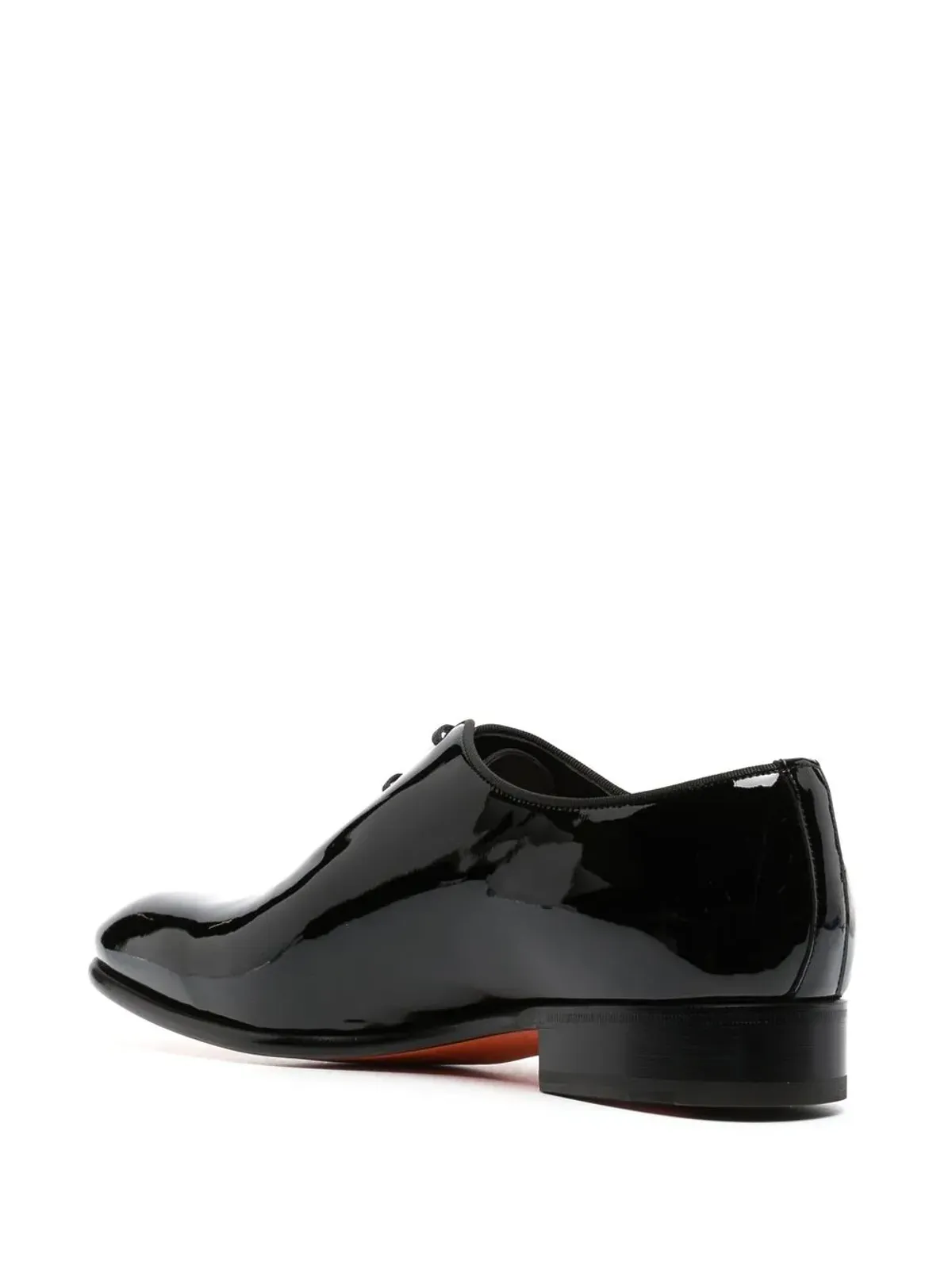 Santoni パテントレザー オックスフォードシューズ - ブラック - 画像3
