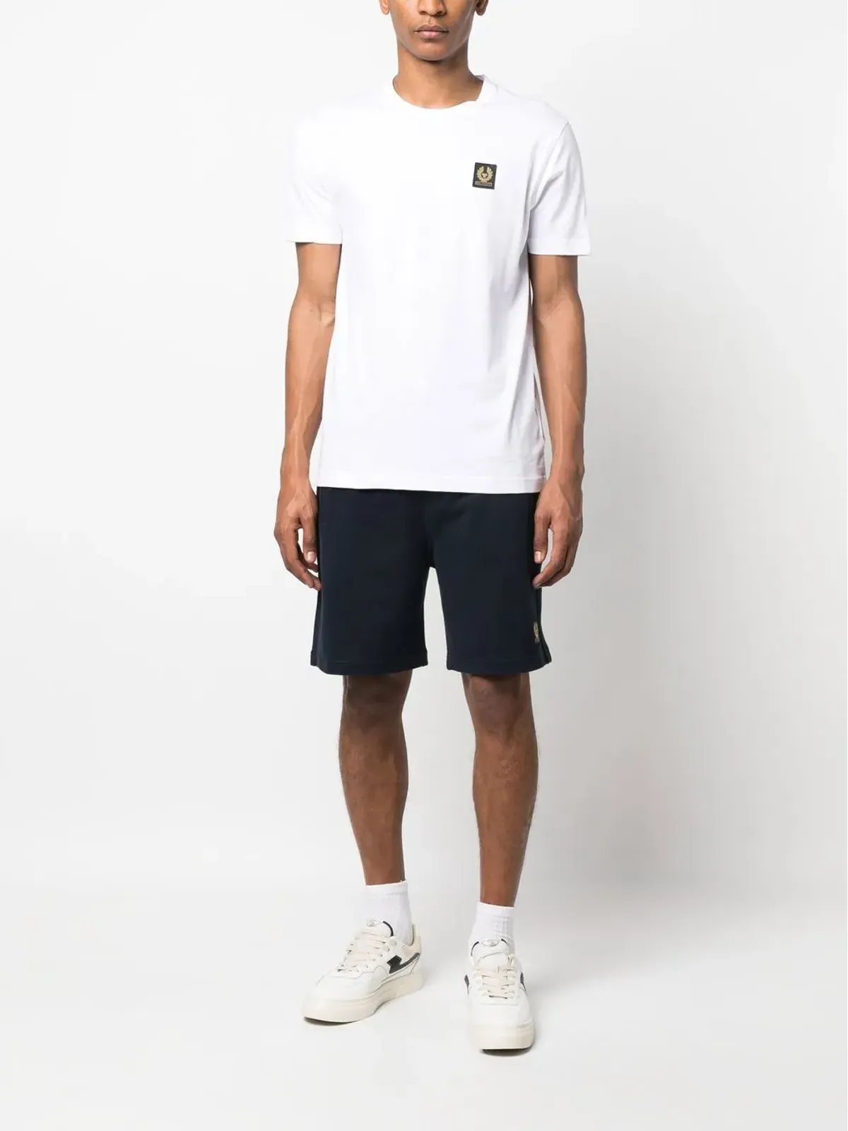 Belstaff ロゴパッチ コットン トラックショーツ - 画像2