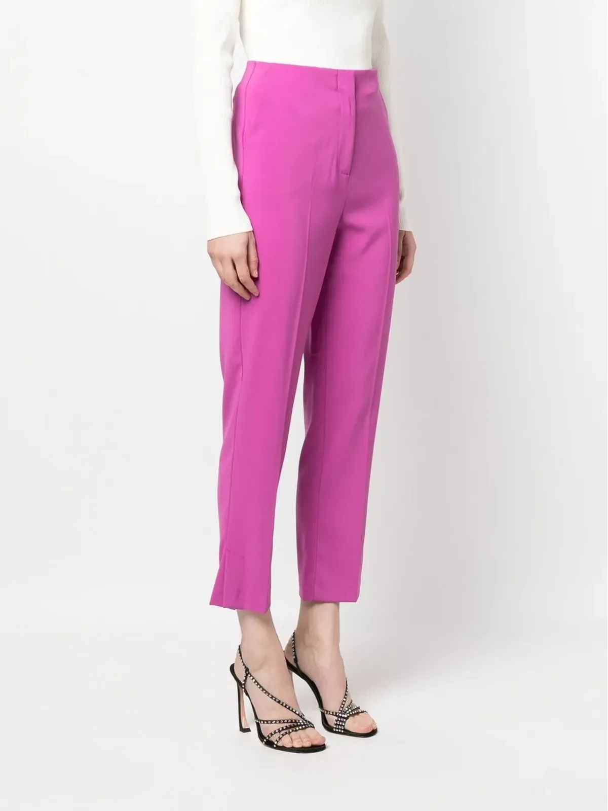Patrizia Pepe クロップド テーラードパンツ - Purple - 画像3