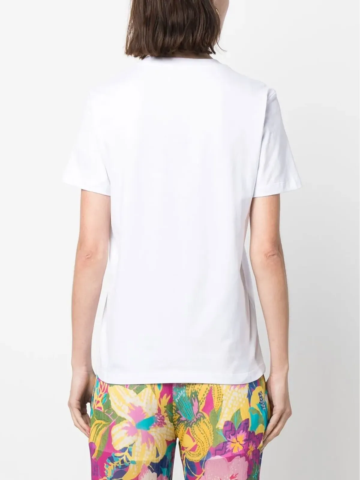 MSGM グラフィックプリント クルーネック Tシャツ - White - 画像4