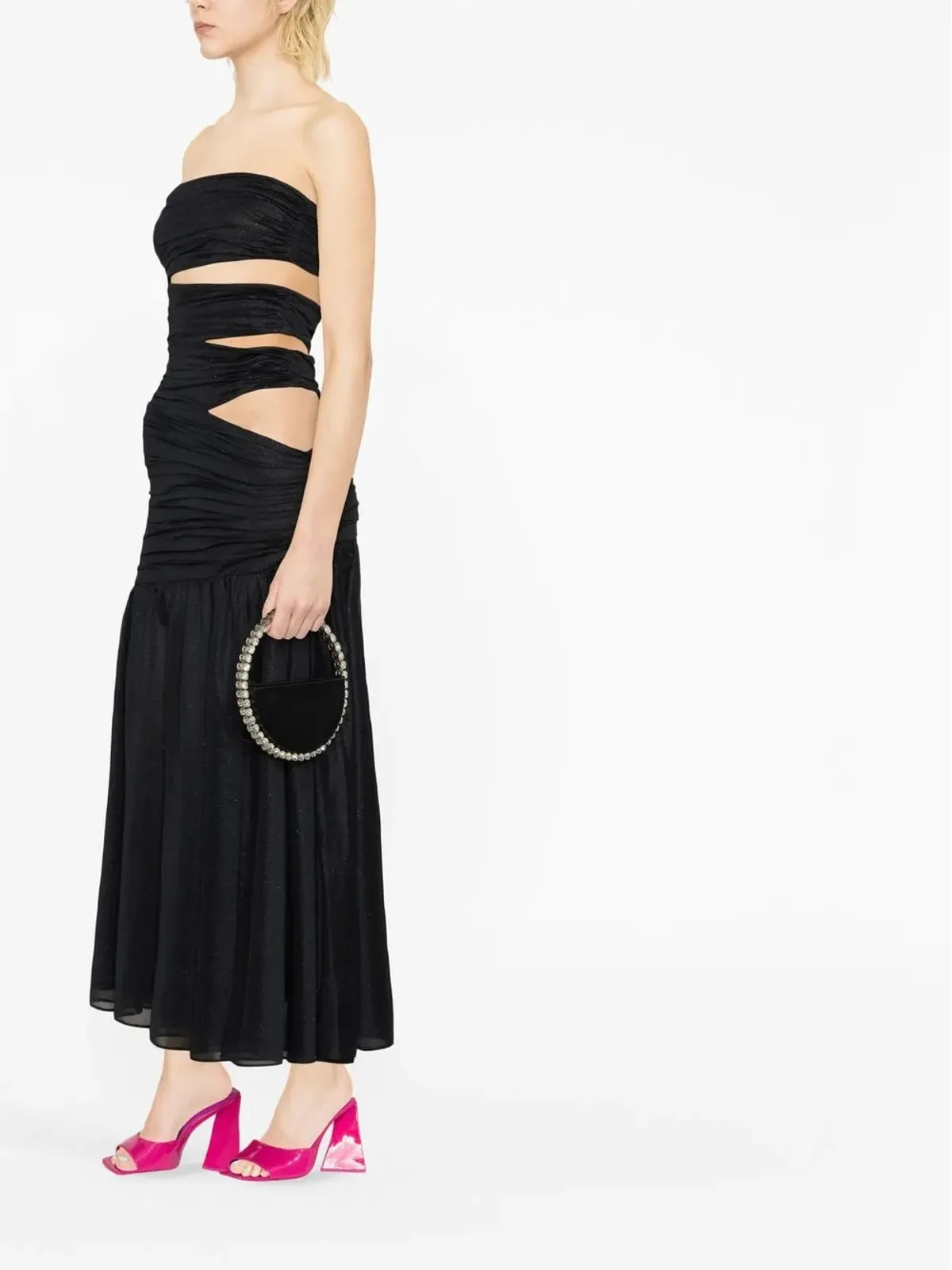 ROTATE BIRGER CHRISTENSEN カットアウト・シャーリングドレス - 画像2
