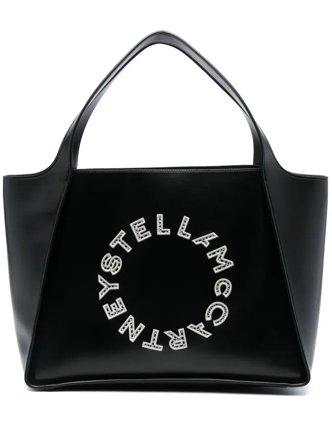 Stella McCartney Stella McCartney ブロデリエ・アングレーズ ロゴ トートバッグの商品画像