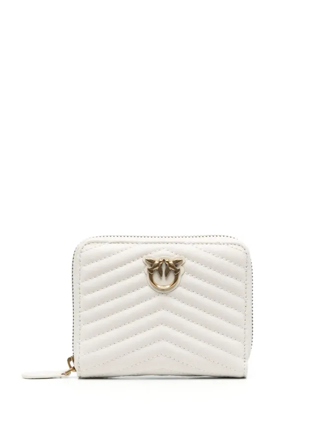 PINKO PINKO ロゴプレート キルティングレザー ウォレット - ニュートラルカラーの商品画像