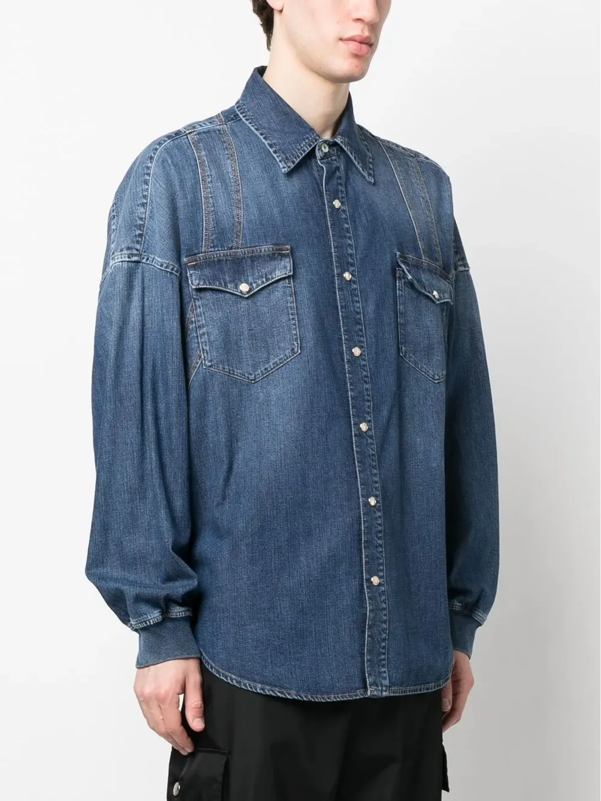 Alexander McQueen 長袖デニムシャツ - 画像3