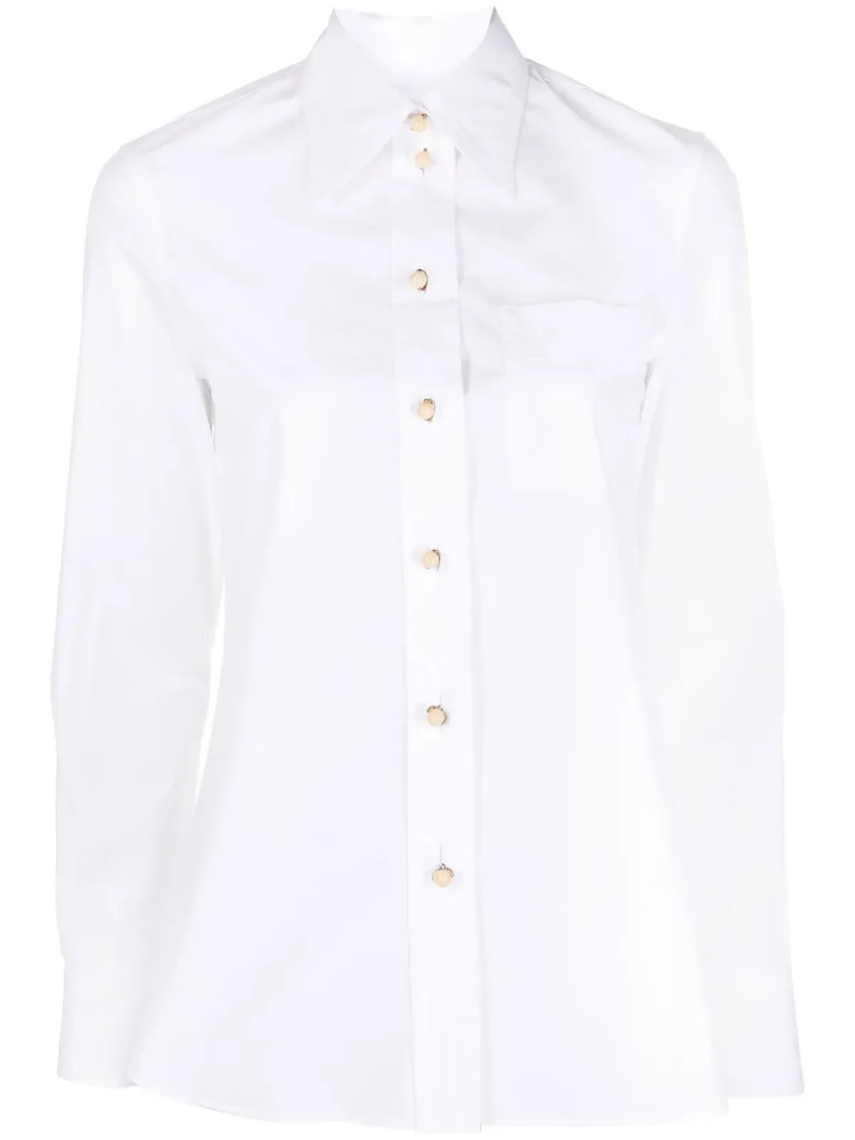 Lanvin ポイントカラーコットンシャツ - 画像1