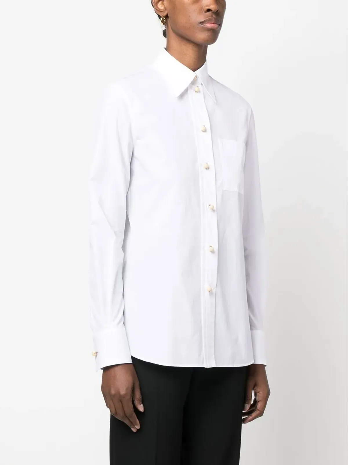 Lanvin ポイントカラーコットンシャツ - 画像3