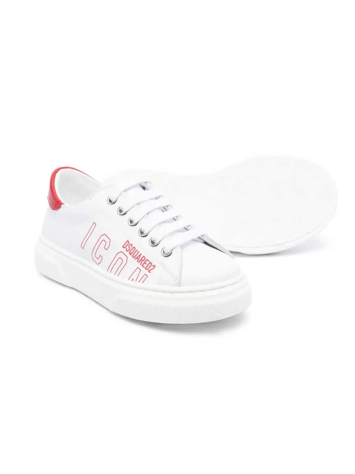 DSQUARED2 KIDS Icon ロゴプリントスニーカー - 画像2