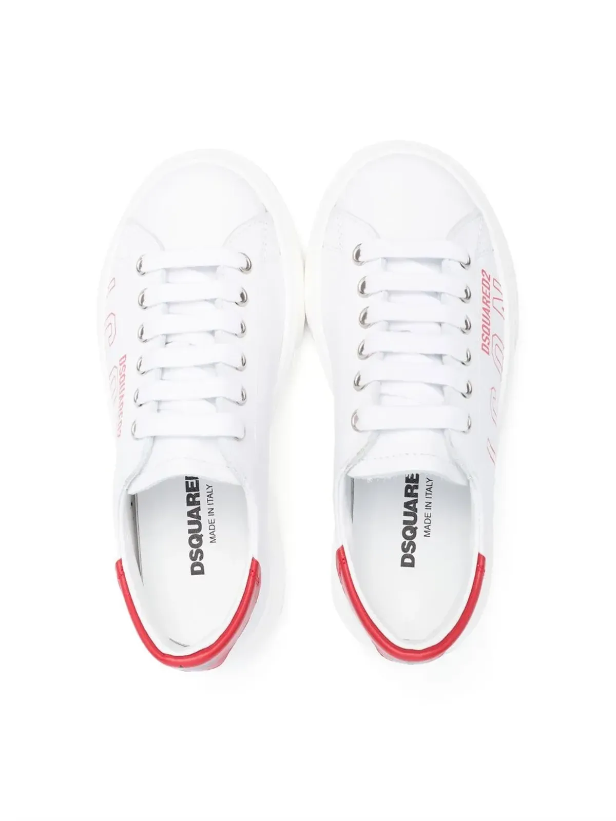 DSQUARED2 KIDS Icon ロゴプリントスニーカー - 画像3