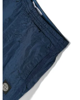 Stone Island Junior シワ加工ロゴパッチショーツ - サムネイル3