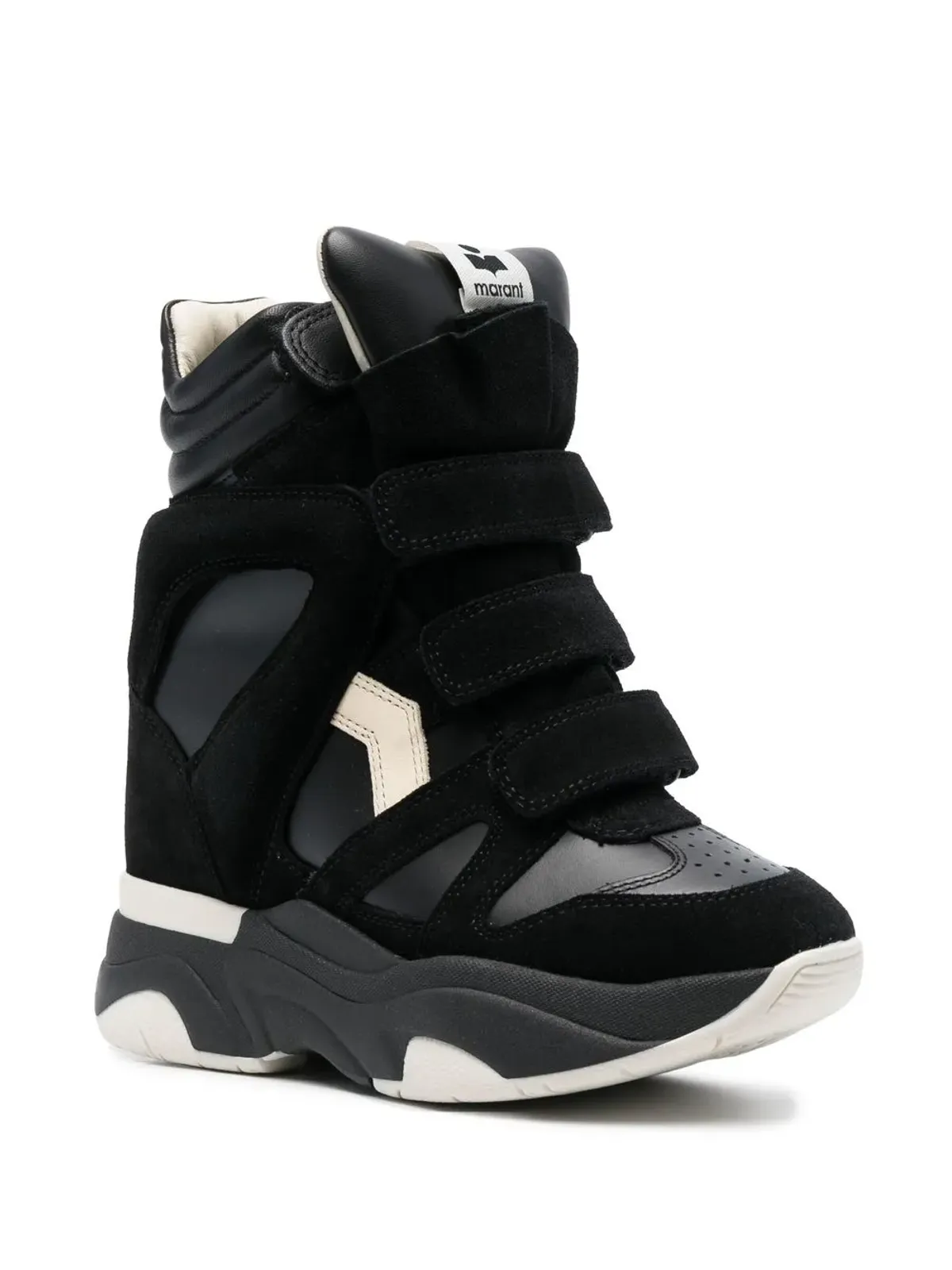 ISABEL MARANT バルスキー ハイトップ レザースニーカー - 画像2