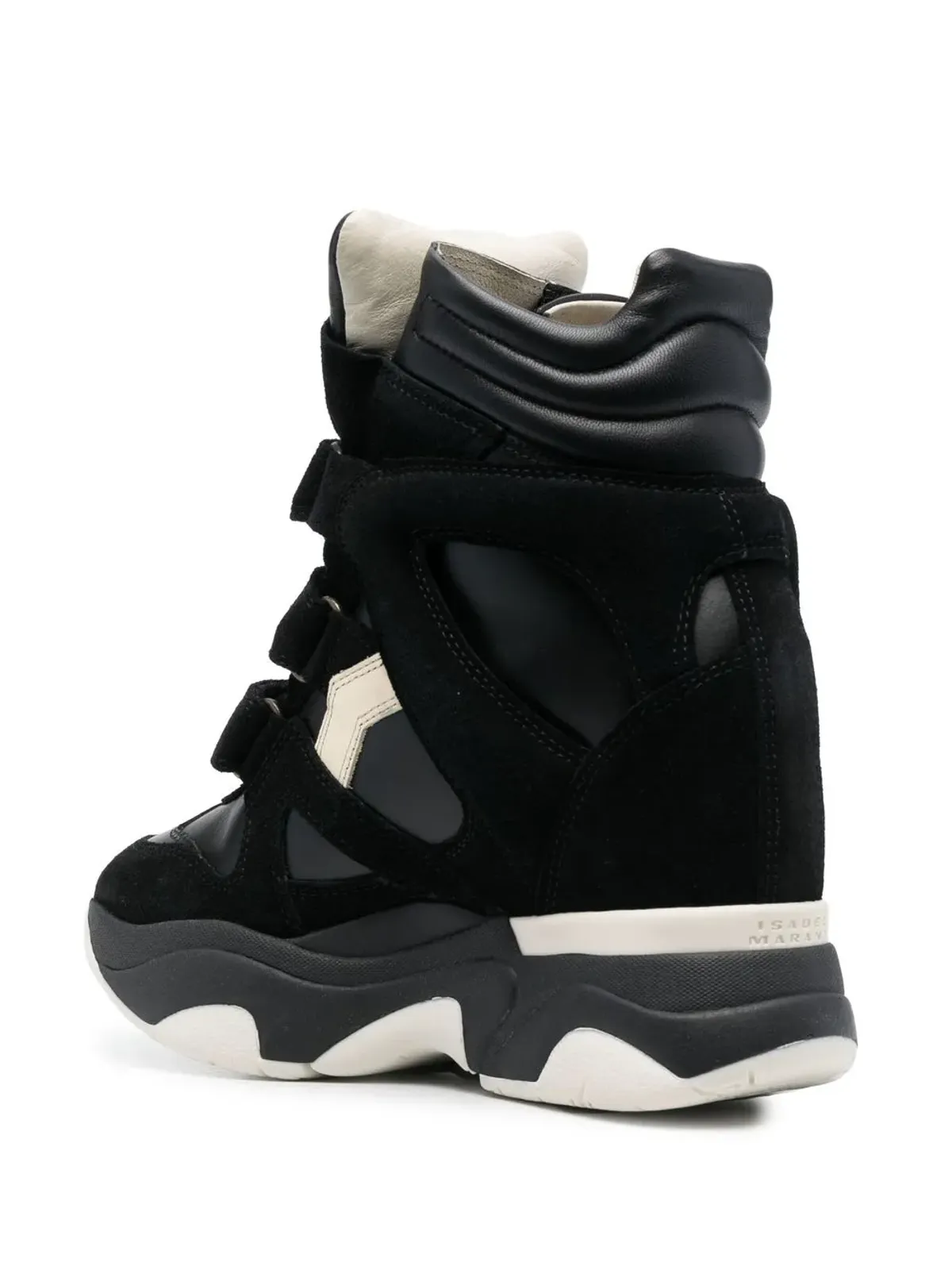 ISABEL MARANT バルスキー ハイトップ レザースニーカー - 画像3