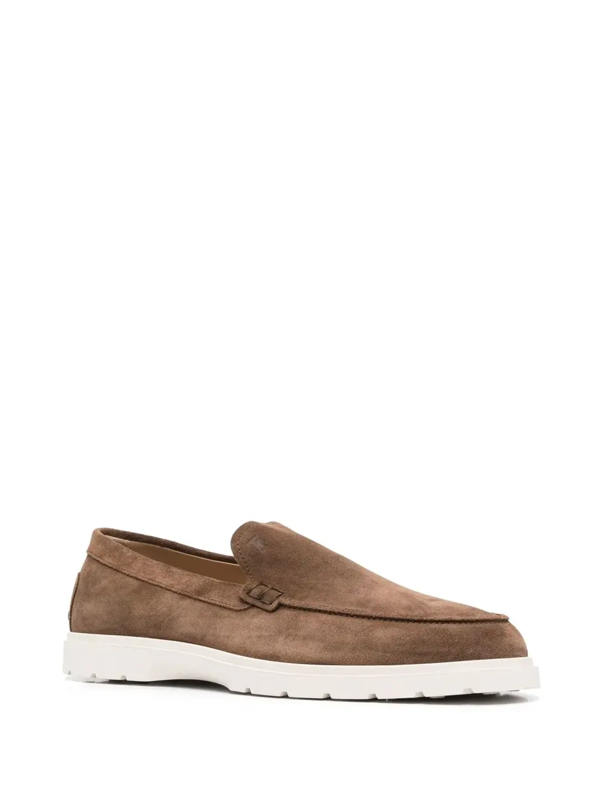 Tod's スリップオン スエード ローファー ブラウン - 画像2