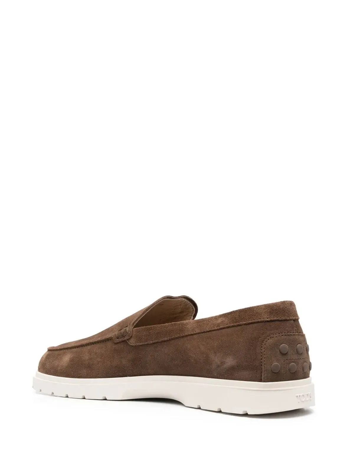 Tod's スリップオン スエード ローファー ブラウン - 画像3