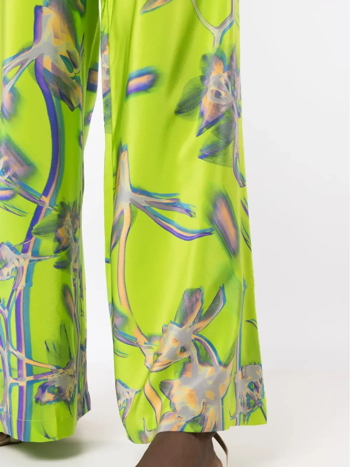 Lenny Niemeyer ダンデライオン柄シルクのパラッツォパンツ - 画像5