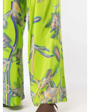 Lenny Niemeyer ダンデライオン柄シルクのパラッツォパンツ - サムネイル5