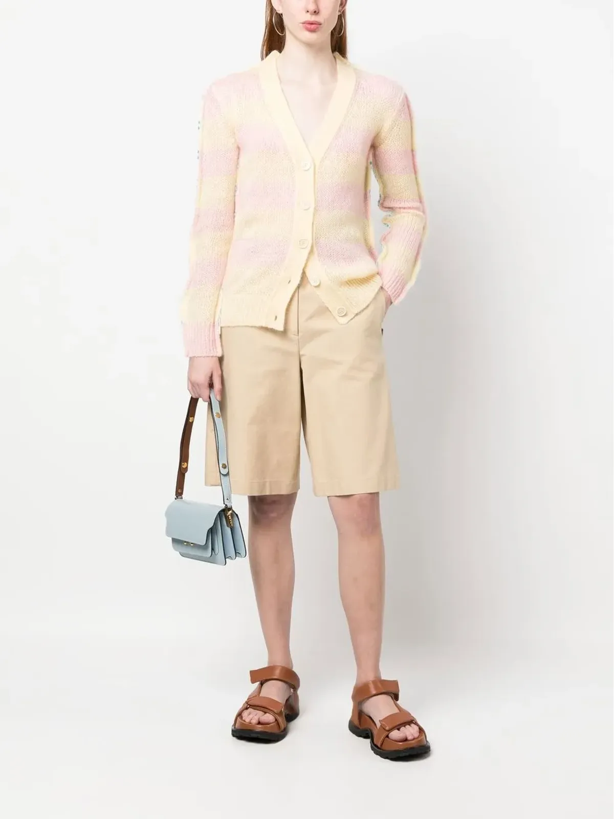 Marni ストライプ柄カーディガン - 画像2