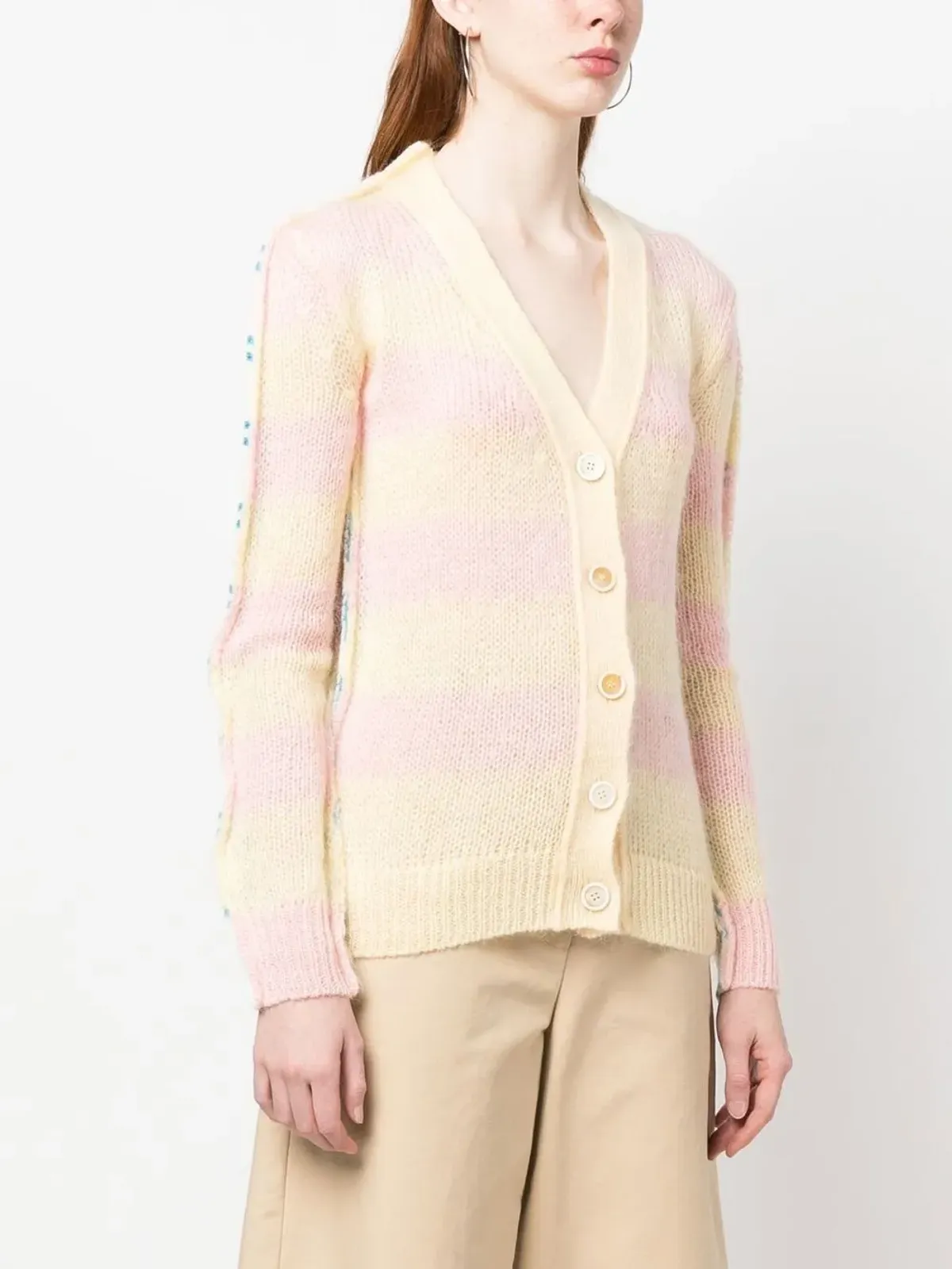 Marni ストライプ柄カーディガン - 画像3