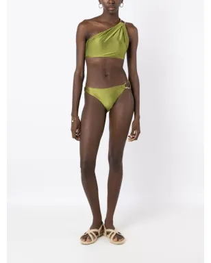 Lenny Niemeyer shimmery low-rise bikini bottoms - Green - サムネイル2
