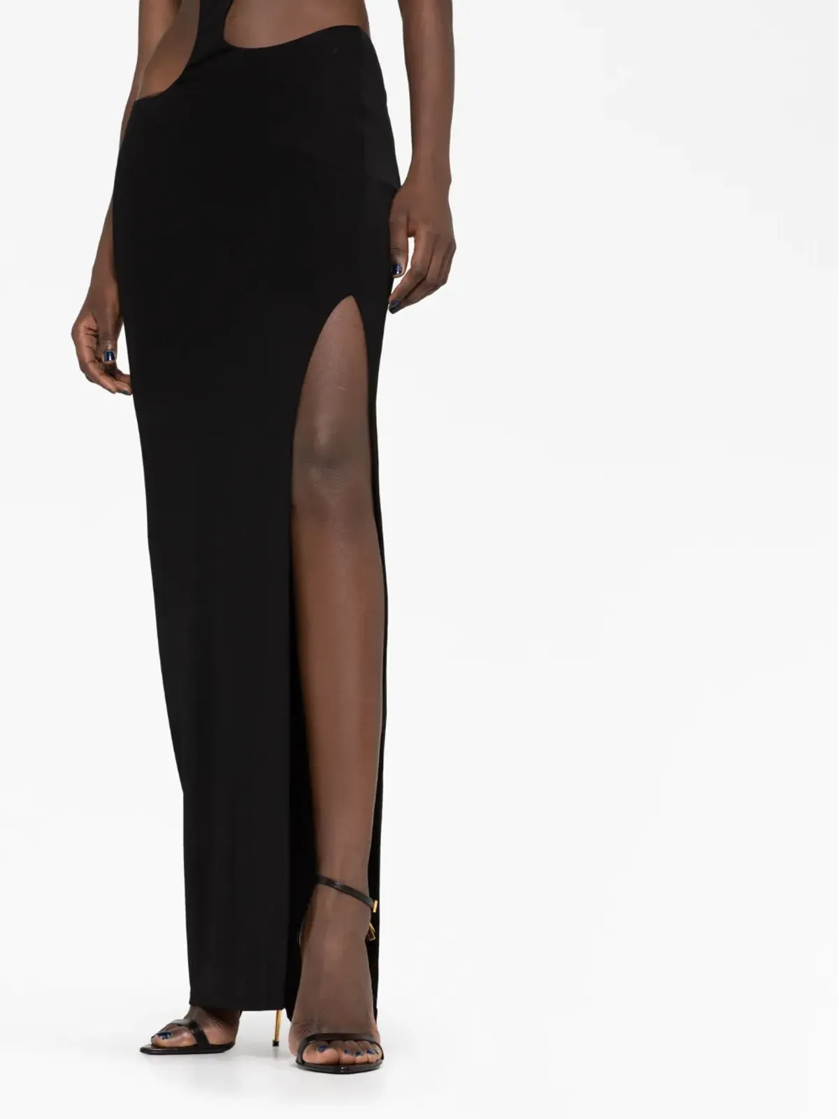 Louisa Ballou Carve cut-out strapless dress - Black - 画像5
