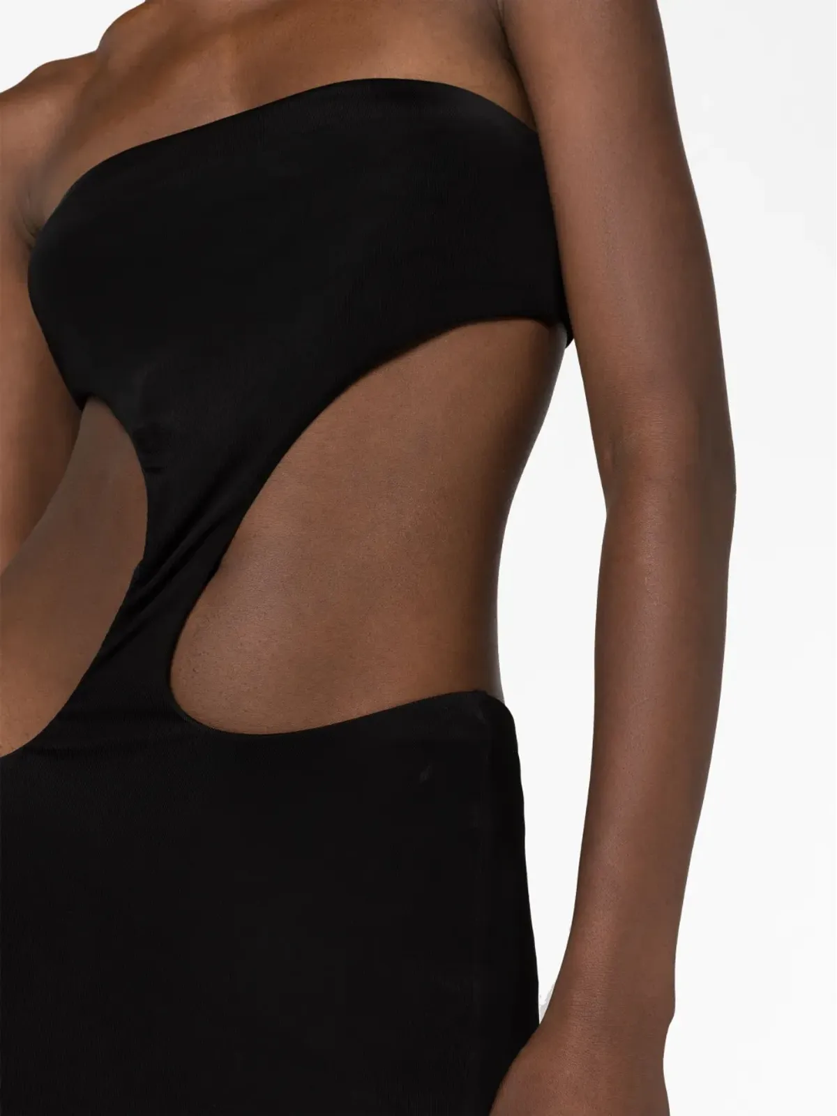Louisa Ballou Carve cut-out strapless dress - Black - 画像3
