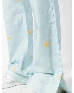 AMIRI Sunscape-print フレアパンツ - イエロー - サムネイル5