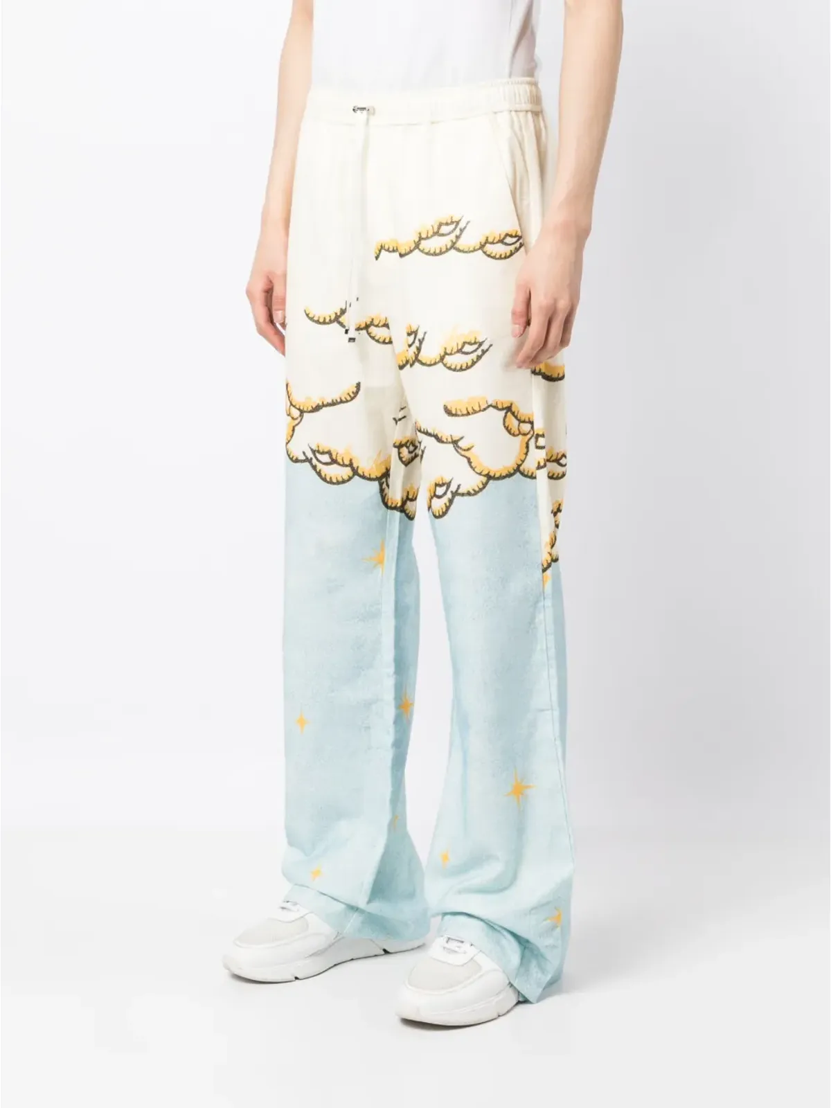AMIRI Sunscape-print フレアパンツ - イエロー - 画像3