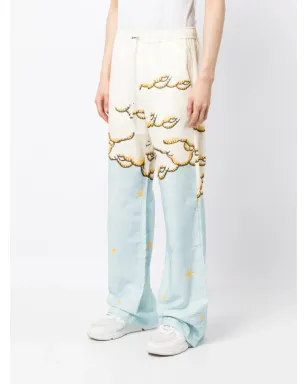 AMIRI Sunscape-print フレアパンツ - イエロー - サムネイル3