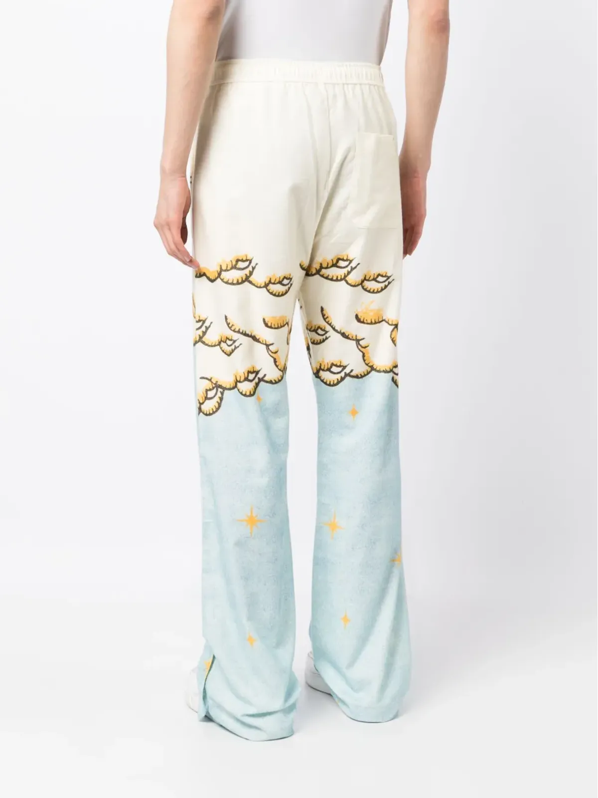 AMIRI Sunscape-print フレアパンツ - イエロー - 画像4