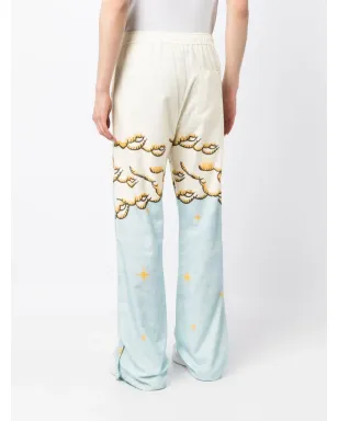 AMIRI Sunscape-print フレアパンツ - イエロー - サムネイル4