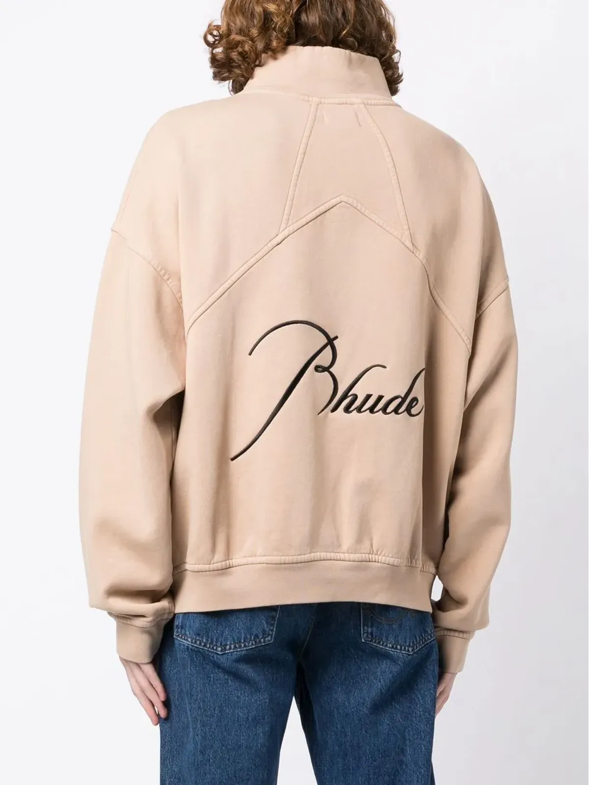 RHUDE ロゴ刺繍入りハイネック スウェット - 画像4
