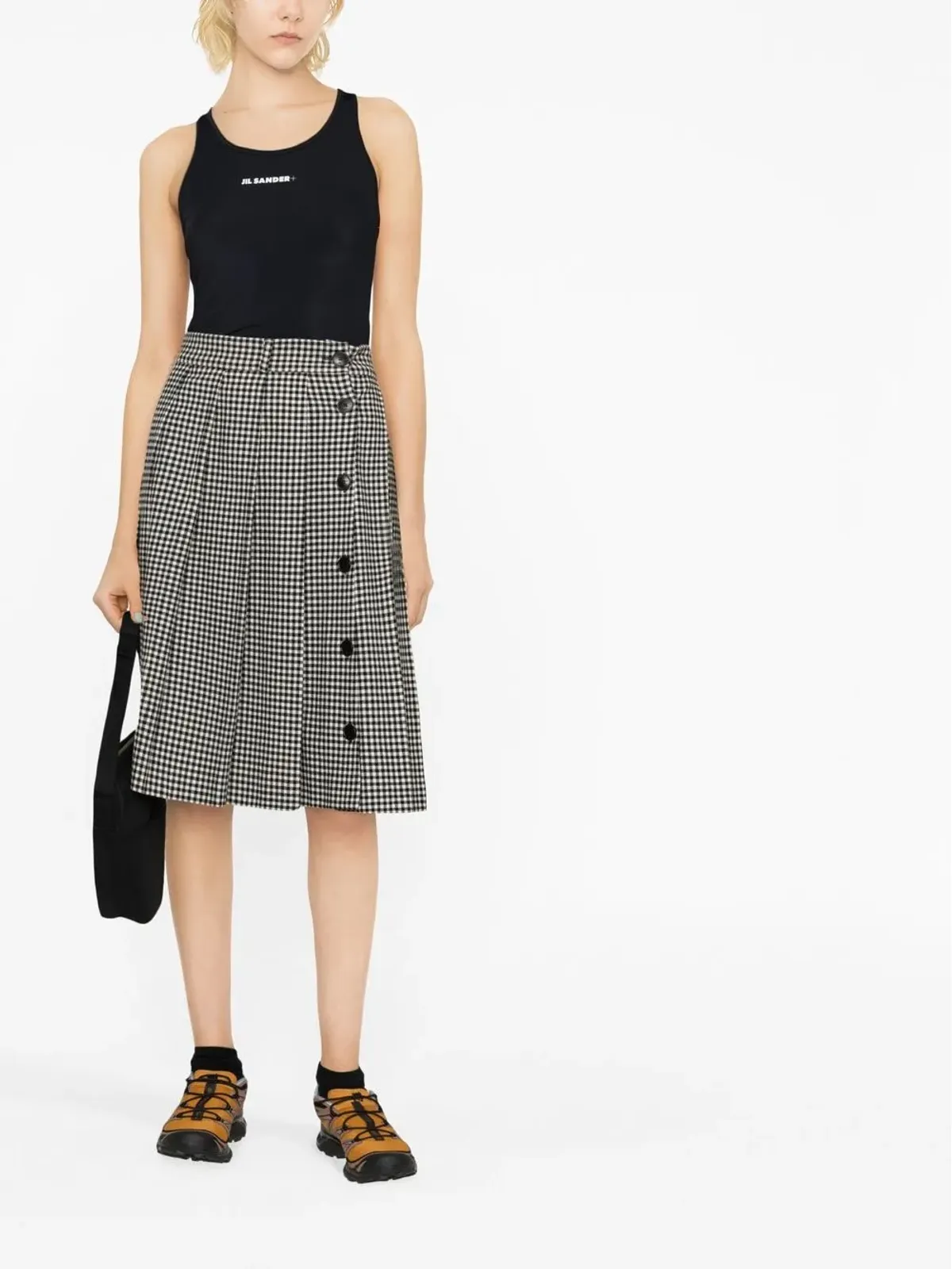 Jil Sander ロゴプリント タンクトップ - 画像2
