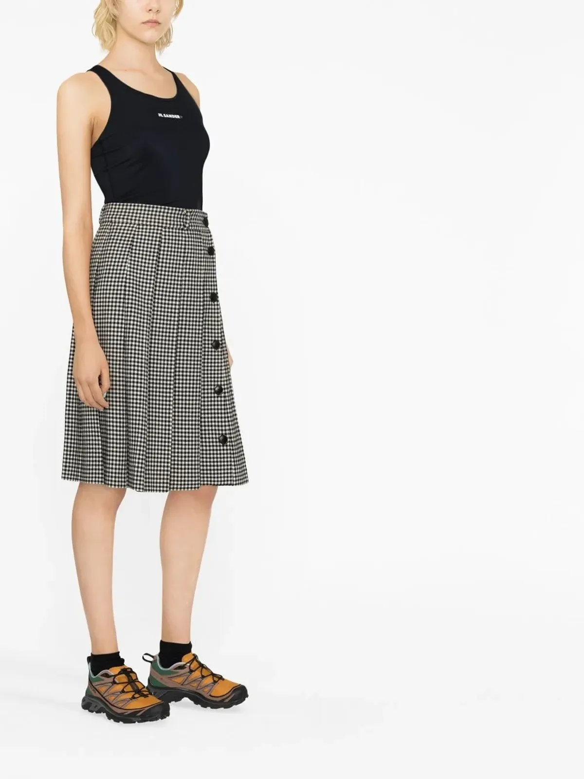 Jil Sander ロゴプリント タンクトップ - 画像4