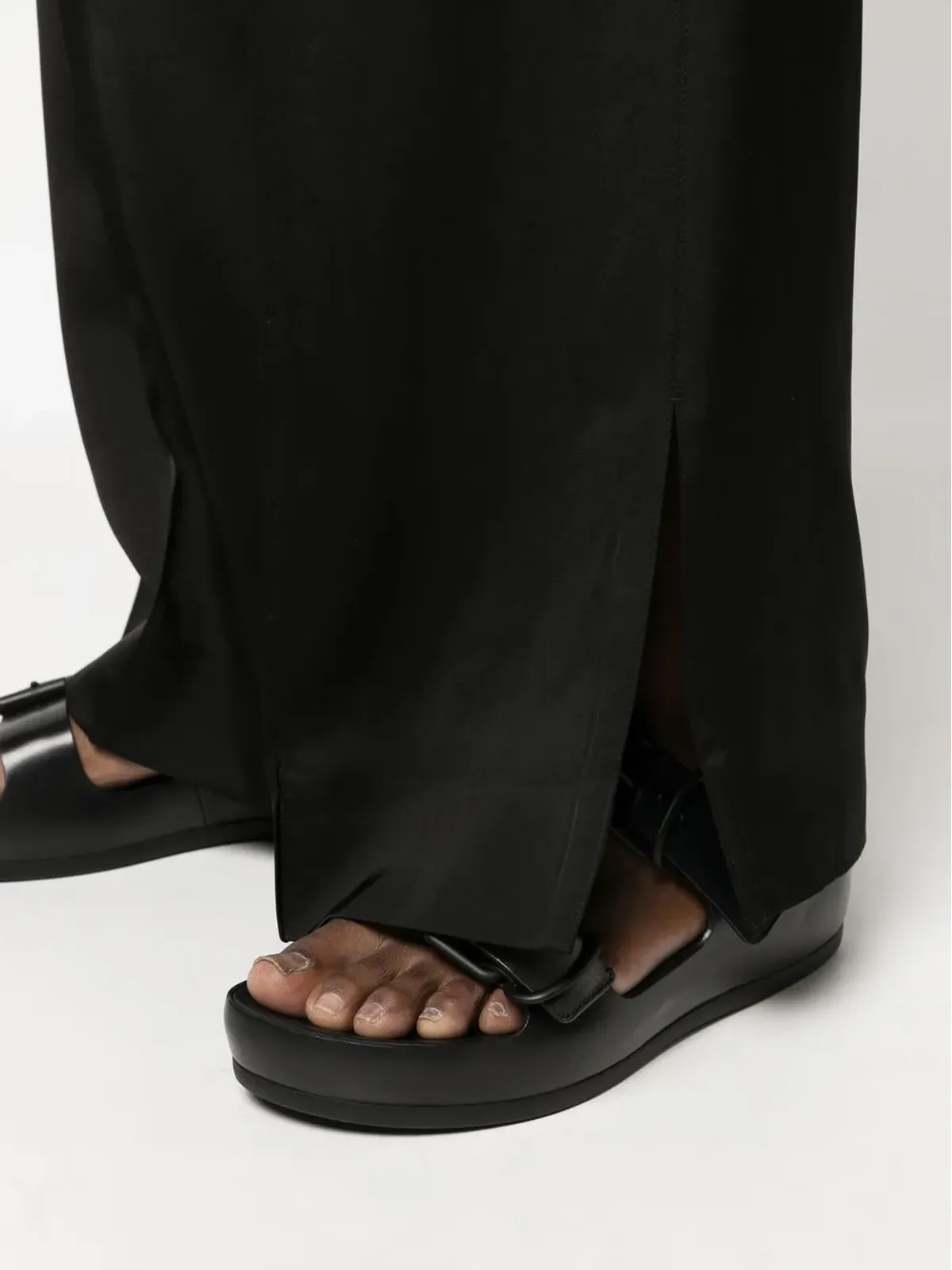 Jil Sander プレスド・クリース パラッツォパンツ - 画像5
