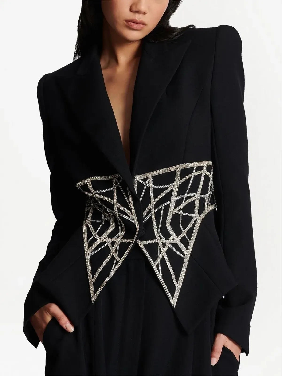 Balmain ダブルブレスト ウールブレザー - 画像5
