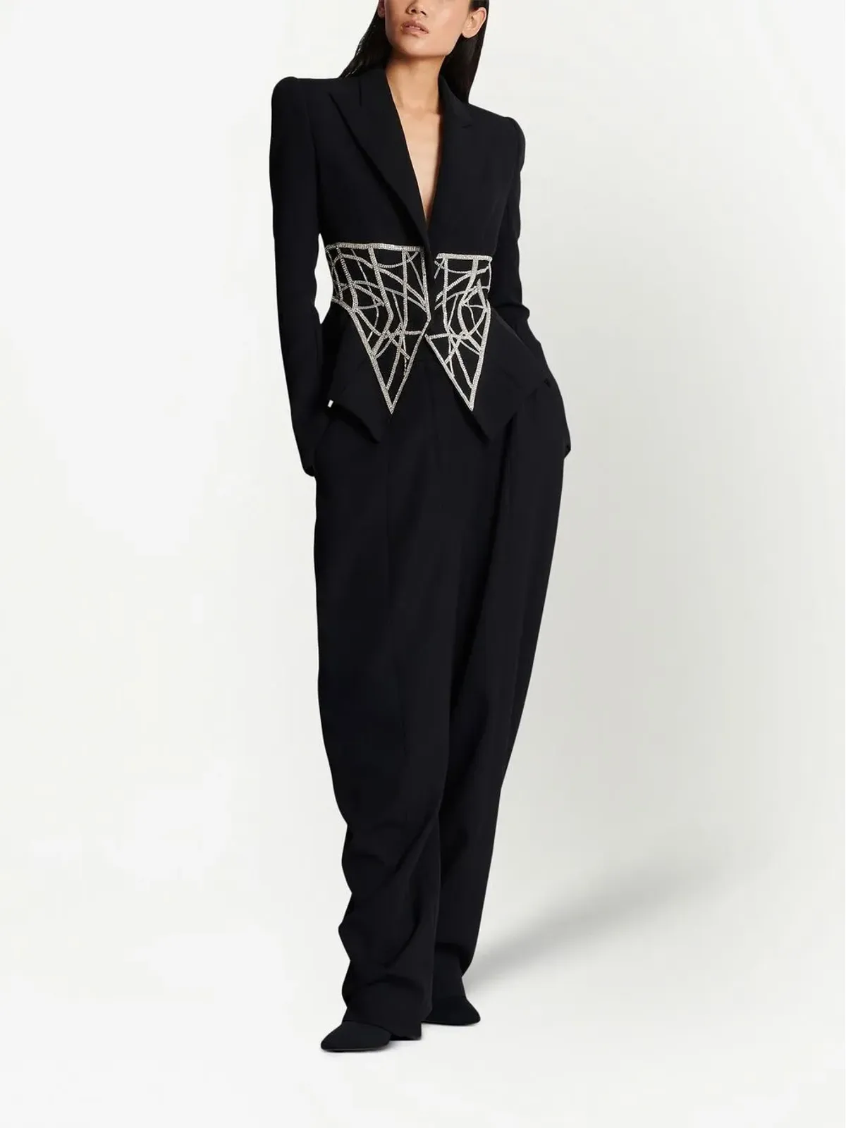 Balmain ダブルブレスト ウールブレザー - 画像2