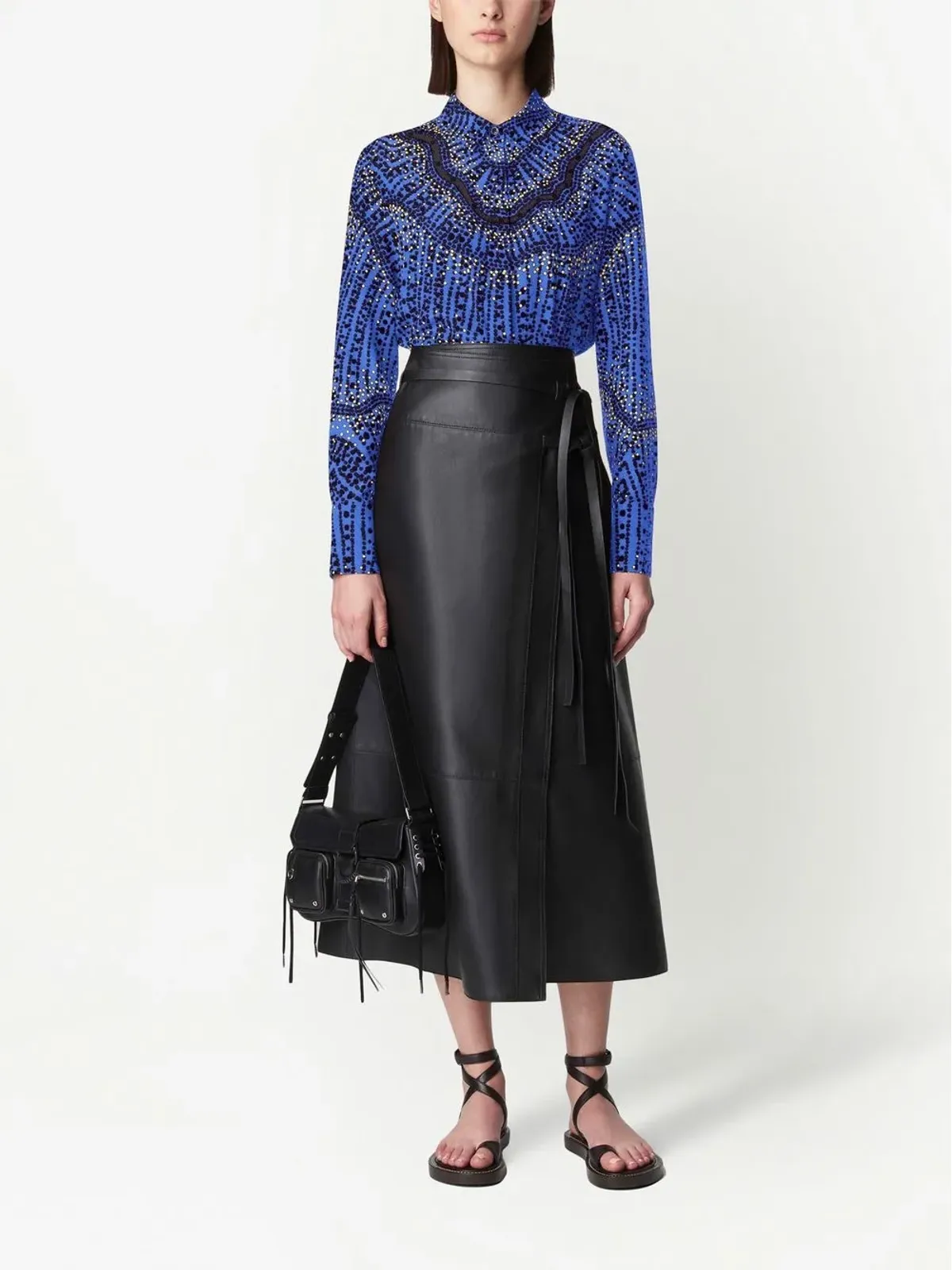 Altuzarra チカ プリント シルクシャツ - 画像2