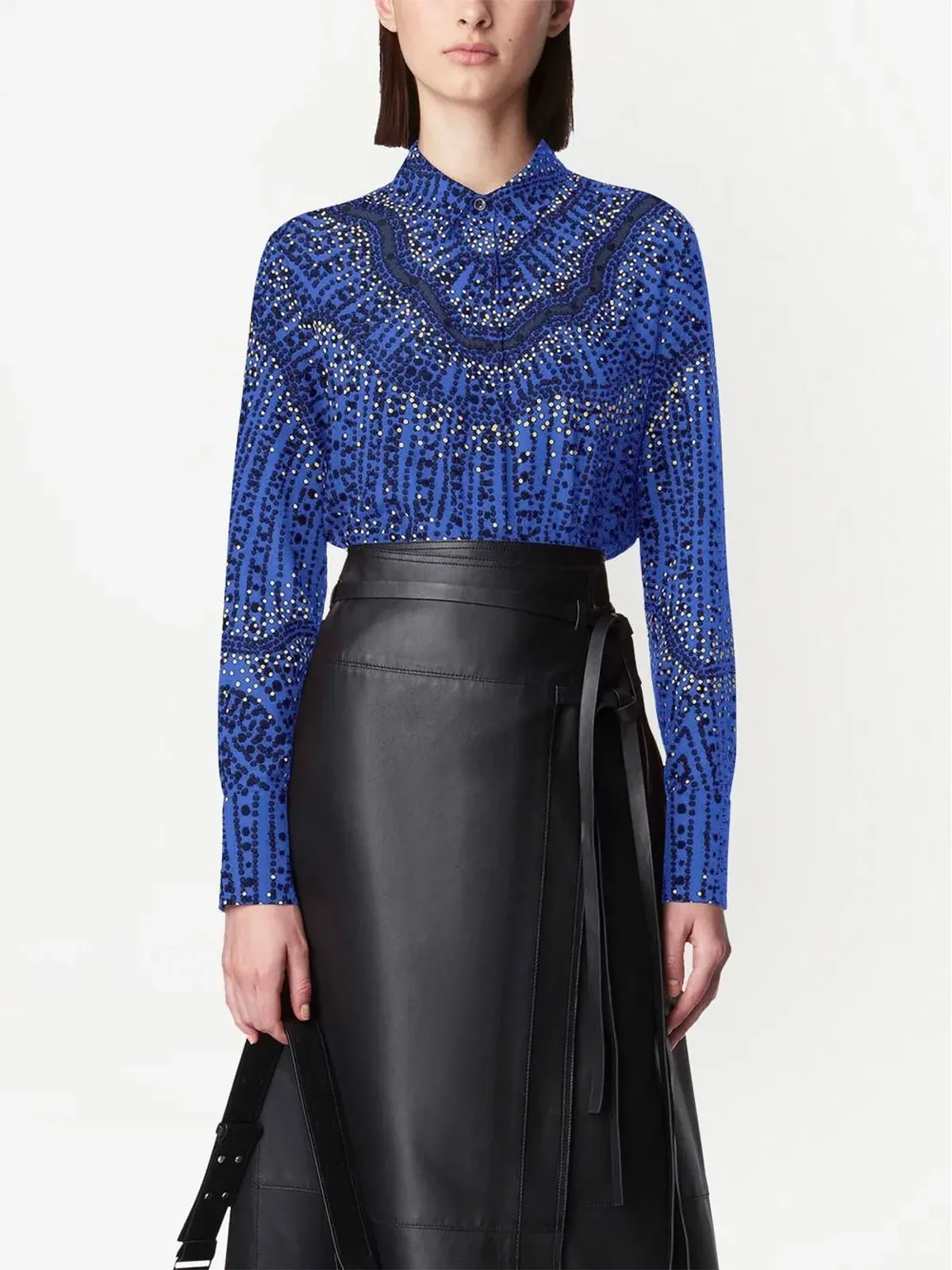 Altuzarra チカ プリント シルクシャツ - 画像3