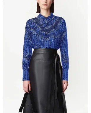 Altuzarra チカ プリント シルクシャツ - サムネイル3