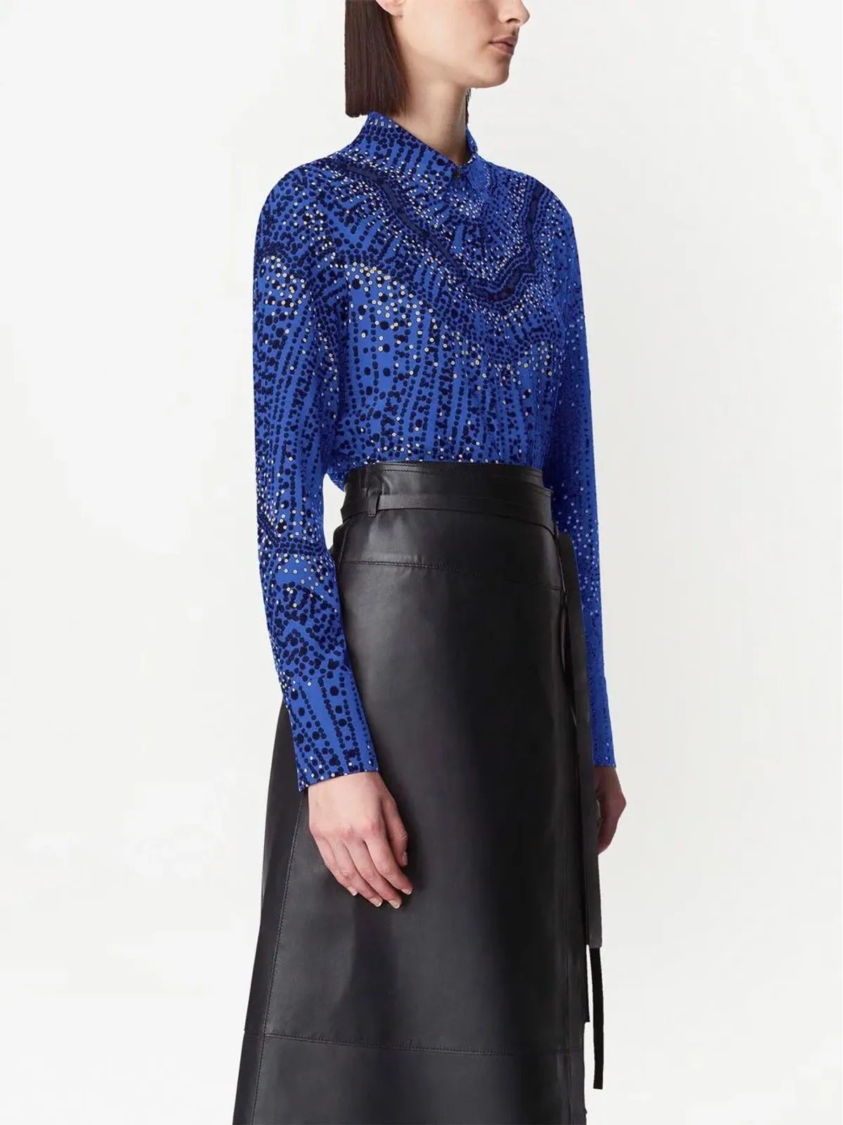 Altuzarra チカ プリント シルクシャツ - 画像4