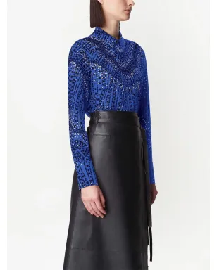 Altuzarra チカ プリント シルクシャツ - サムネイル4