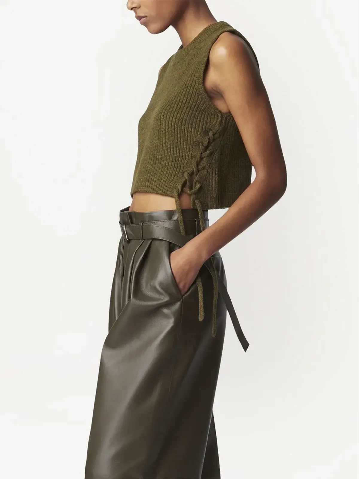 Altuzarra アマニ ニット・クロップトップ - 画像4